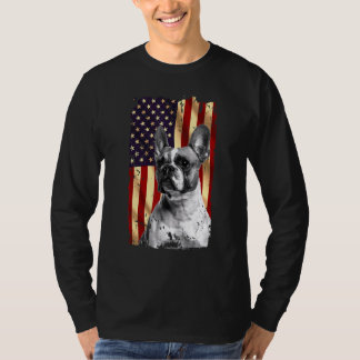Patriotic French Bulldog American Flag 4. Juli Do T-Shirt