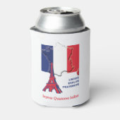 Patriotic French Flag BASTILLE DAY Dosenkühler (Kanne Rückseite)