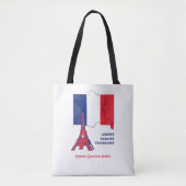 Patriotic French Flag BASTILLE DAY Tasche (Vorderseite)