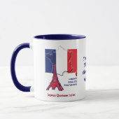 Patriotic French Flag BASTILLE DAY Tasse (Links)