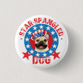 Patriotic Frenchie Button (Vorderseite)