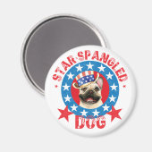 Patriotic Frenchie Magnet (Vorderseite/Rückseite)