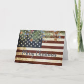 Patriotic Frohe Weihnachten Vintage amerikanische  (Vorderseite)
