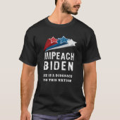 Patriotic Fun Impeach Joe Biden Stars Demokratisch T-Shirt (Vorderseite)