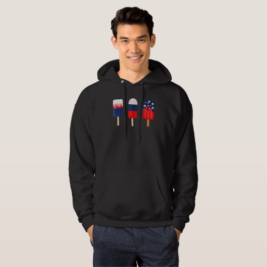 Patriotic für Frauen 4. Juli Frauen Population 1 Hoodie (Vorne ganz)