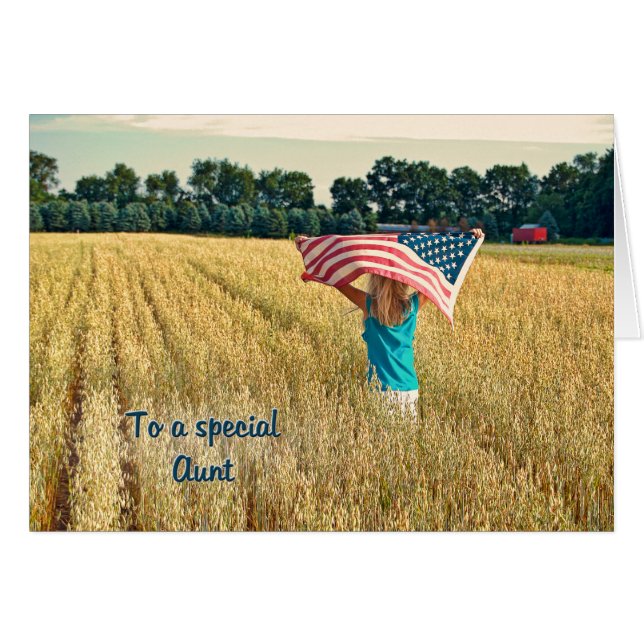 Patriotic für Tante (Vorderseite (Horizontal))