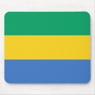Patriotic Gabon Flag Mousepad