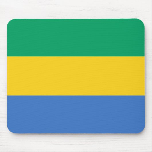 Patriotic Gabon Flag Mousepad (Vorne)