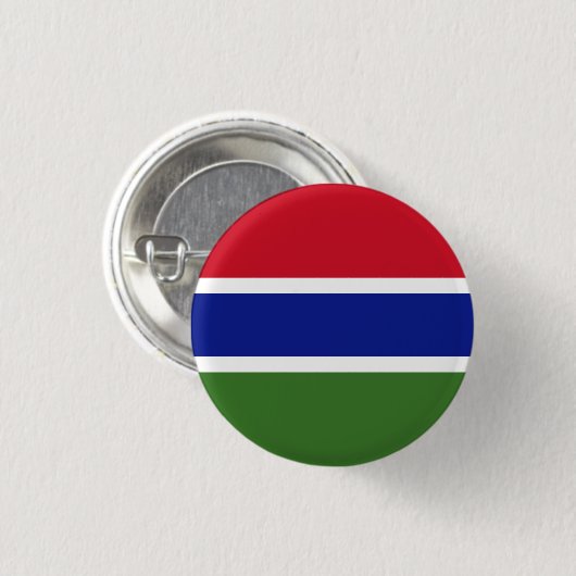 Patriotic Gambia Flag Button (Vorne & Hinten)