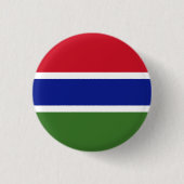 Patriotic Gambia Flag Button (Vorderseite)