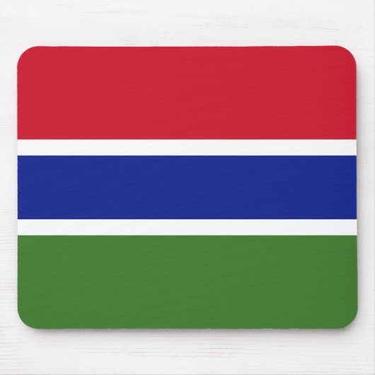 Patriotic Gambia Flag Mousepad (Vorne)