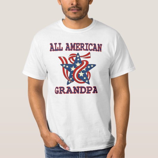 Patriotic ganz American Opa T-Shirt (Vorderseite)