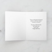 Patriotic Geburtstag mit Abraham Lincoln in Hat Karte (Innenseite)