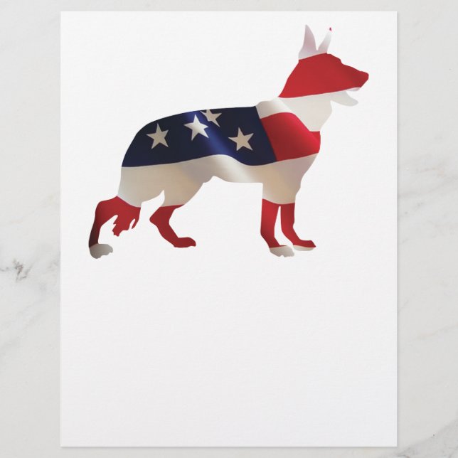Patriotic German Shepherd (Vorderseite)