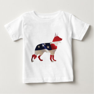 Patriotic German Shepherd Baby T-shirt