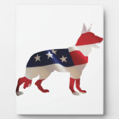 Patriotic German Shepherd Fotoplatte (Vorderseite)