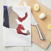 Patriotic German Shepherd Geschirrtuch (Viertel Falte)