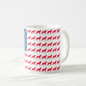 Patriotic German Shepherd Kaffeetasse (VorderseiteRechts)