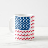Patriotic German Shepherd Kaffeetasse (Vorderseite Links)