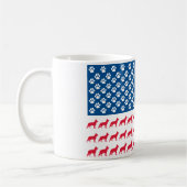 Patriotic German Shepherd Kaffeetasse (Links)