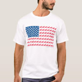Patriotic German Shepherd T-Shirt (Vorderseite)