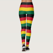Patriotic "Ghana Pride Stripes" Leggings (Rückseite)