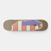 Patriotic Ghost Skateboard (Horizontal)
