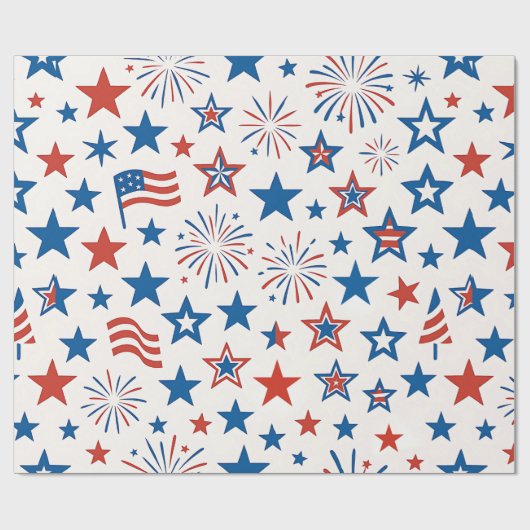 Patriotic Gift Wrap Geschenkpapier (Flach)