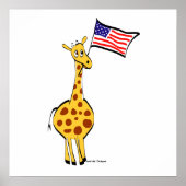 Patriotic Giraffe Poster (Vorne)