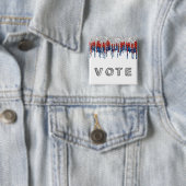 Patriotic Glitter Drip Border Vote Button (Beispiel)