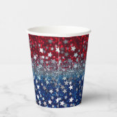 Patriotic Glitter Pappbecher (Rechts)