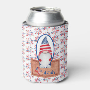 Patriotic Gnome Cooler Dosenkühler