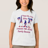 Patriotic Gnome Family Wiedersehen Celebration Tri-Blend Shirt (Vorderseite)