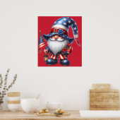Patriotic Gnome Poster (Küche)