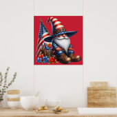 Patriotic Gnome Poster (Küche)