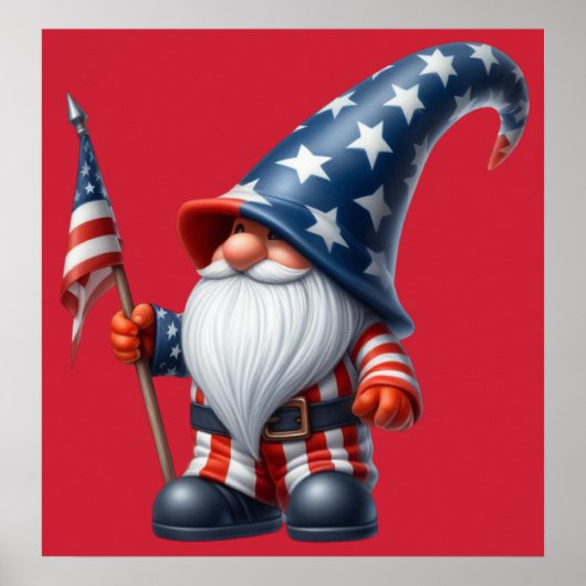 Patriotic Gnome Poster (Vorne)