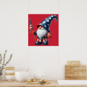 Patriotic Gnome Poster (Küche)