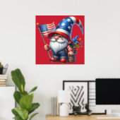 Patriotic Gnome Poster (Heimbüro)