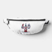 Patriotic Gnome Trio Vintage Vector Design_1 Bauchtasche (Ablage )