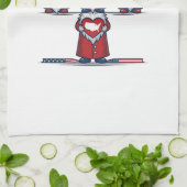 Patriotic Gnome Trio Vintage Vector Design_1 Geschirrtuch (Gefaltet)