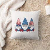 Patriotic Gnome Trio Vintage Vector Shirt Design_1 Kissen (Decke)
