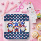 Patriotic Gnomes Paper Dinner Pappteller (Party)