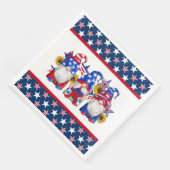 Patriotic Gnomes Serviette (Ecke)
