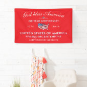 Patriotic God Bless America 250 Semiquincentennial Banner (Insitu)