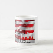 Patriotic God Bless America U.S.A.-Flagge Kaffeetasse (Mittel)