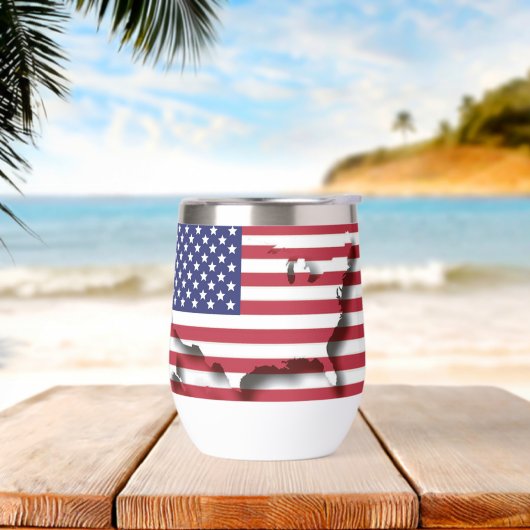 Patriotic GOD BLESS AMERICA USA Flag (Strand)
