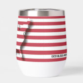 Patriotic GOD BLESS AMERICA USA Flag (Rückseite)