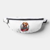 Patriotic Golden Retriever Americana Art Tee 2 Bauchtasche (Ablage )