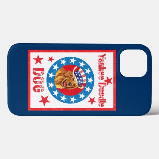 Patriotic Golden Retriever Case-Mate iPhone Hülle (Rückseite (Horizontal))