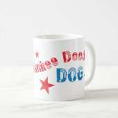 Patriotic Golden Retriever Kaffeetasse (VorderseiteRechts)
